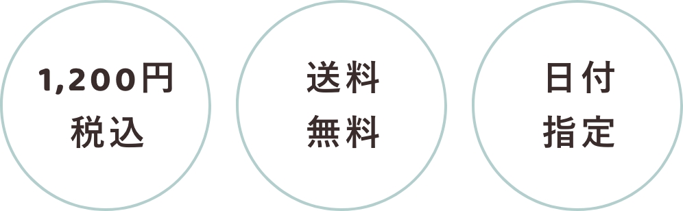 12000円税込・送料無料・日付指定