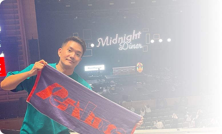 ライブ鑑賞の時の写真