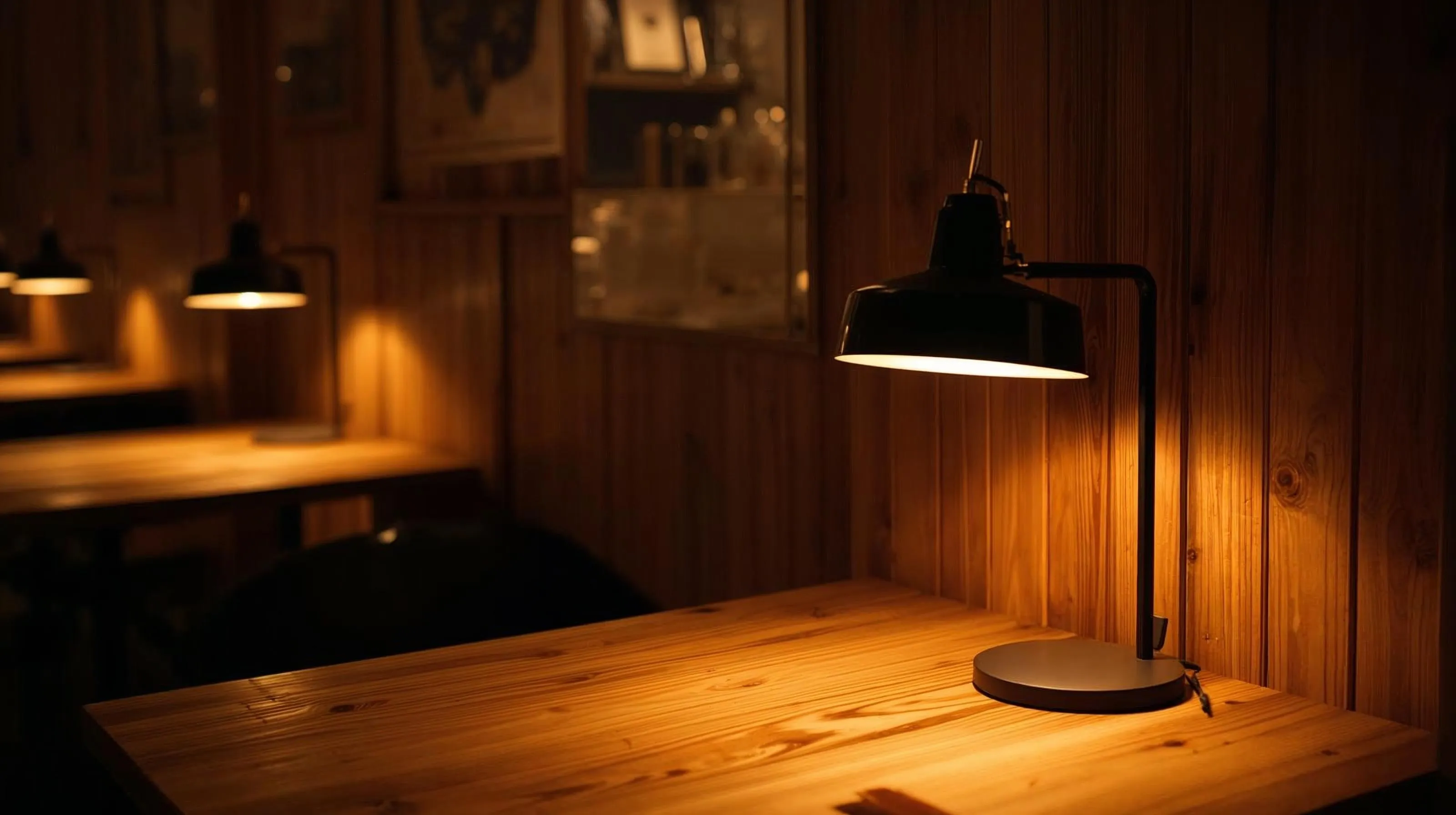 机で灯るランプ