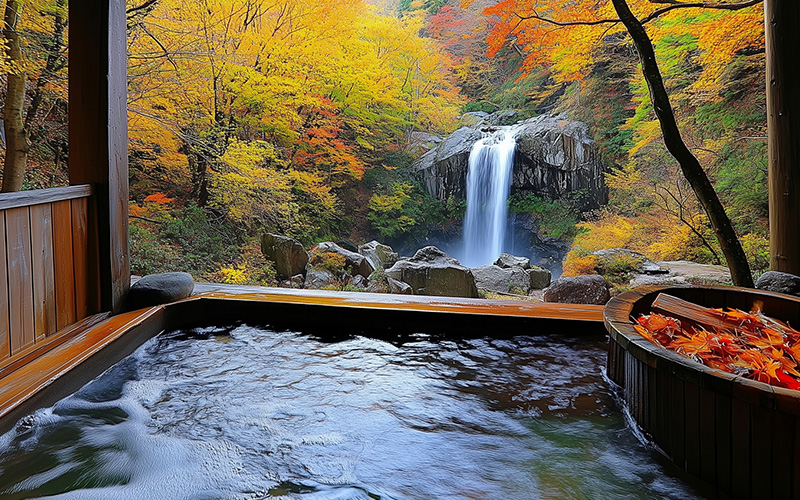 旅館の露天風呂