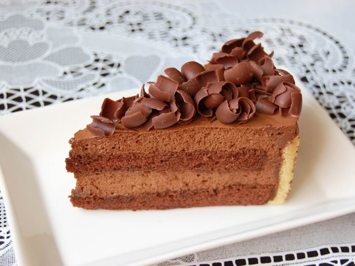 チョコレートケーキの写真